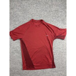 Patagonia Shirt Mens Medium Red Short Sleeve Performance Base Layer Athletic Top